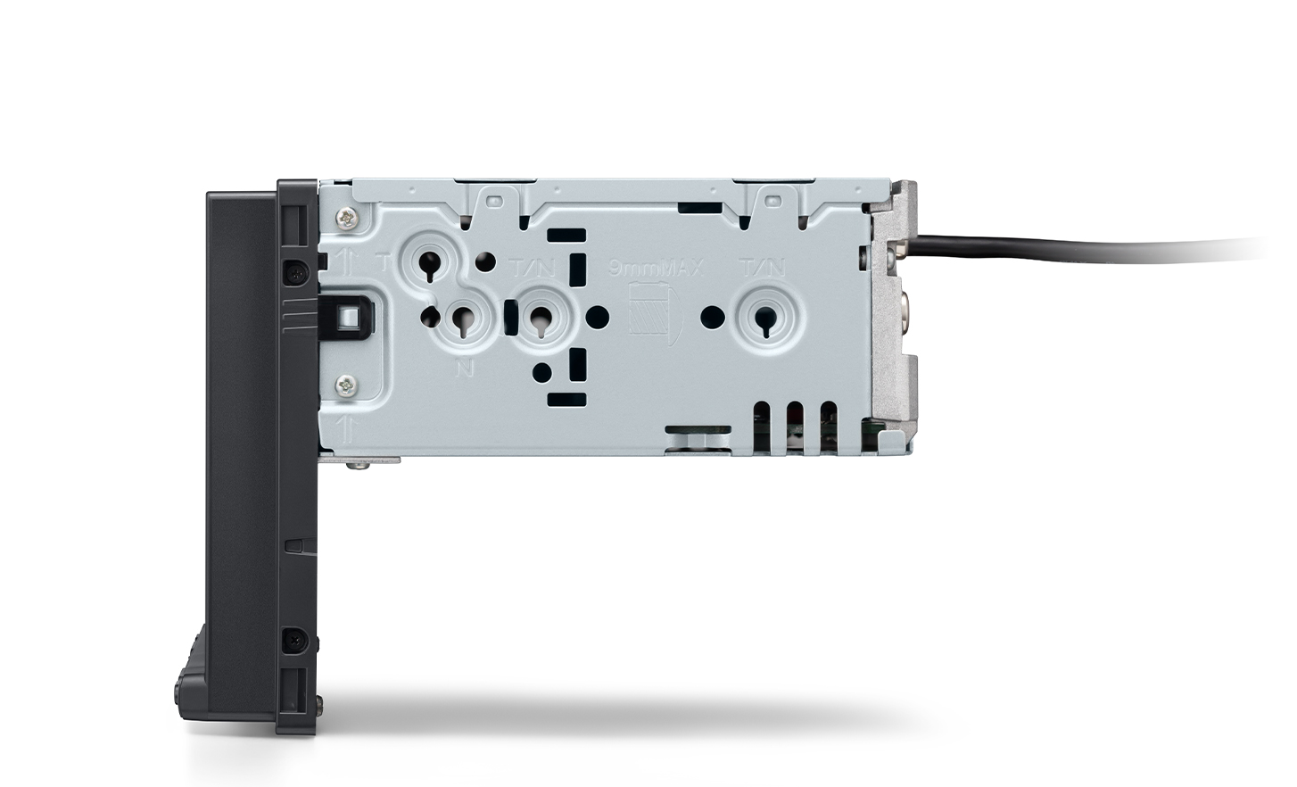 Vista lateral del receptor multimedia digital XAV-1600.